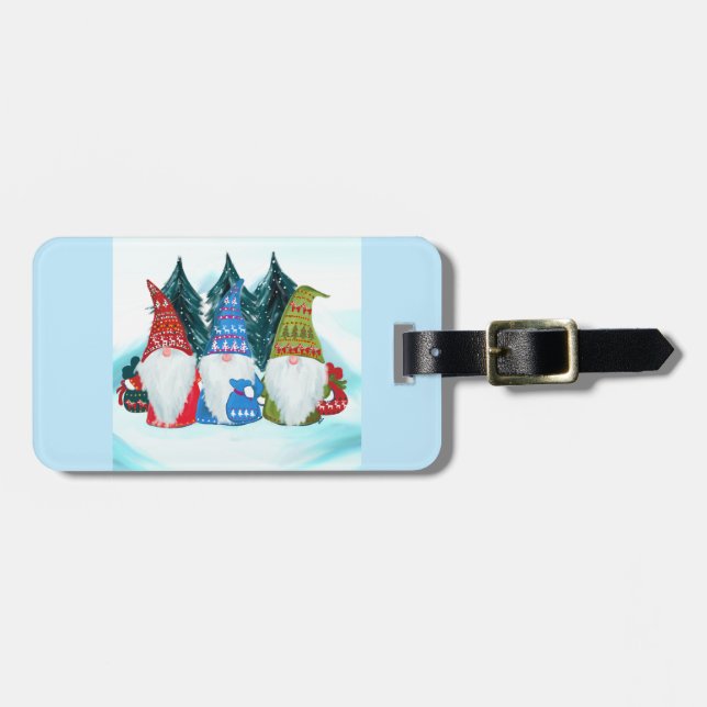 GNOMES LUGGAGE TAG (Front Horizontal)