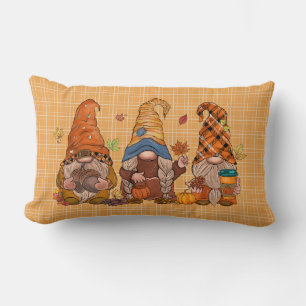 Gnomes Lumbar Throw Pillow