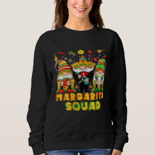 Gnomes Margarita Squad Cinco De Mayo Party Fiesta  Sweatshirt