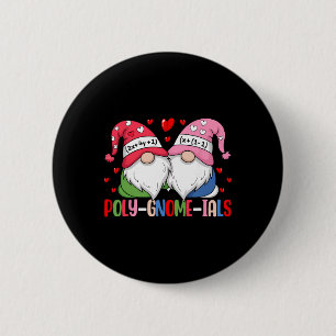 Gnomes Math Pun Teacher Algebra Calculus Valentine 6 Cm Round Badge