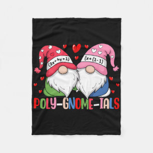 Gnomes Math Pun Teacher Algebra Calculus Valentine Fleece Blanket