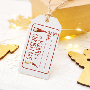 Gnomes Merry Christmas Gift tag