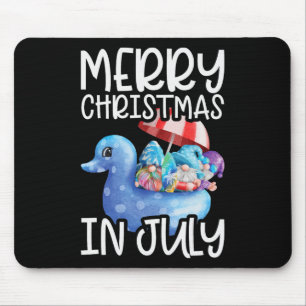 Gnomes Merry Christmas In July Tropical Christmas Mouse Pad