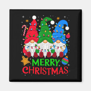 Gnomes Merry Christmas Xmas Matching Magnet