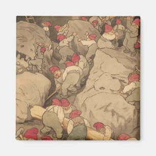 Gnomes Mining in a Cave Magnet