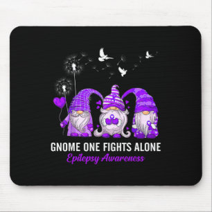 Gnomes One Fights Epilepsy Awareness Alone Epileps Mouse Pad