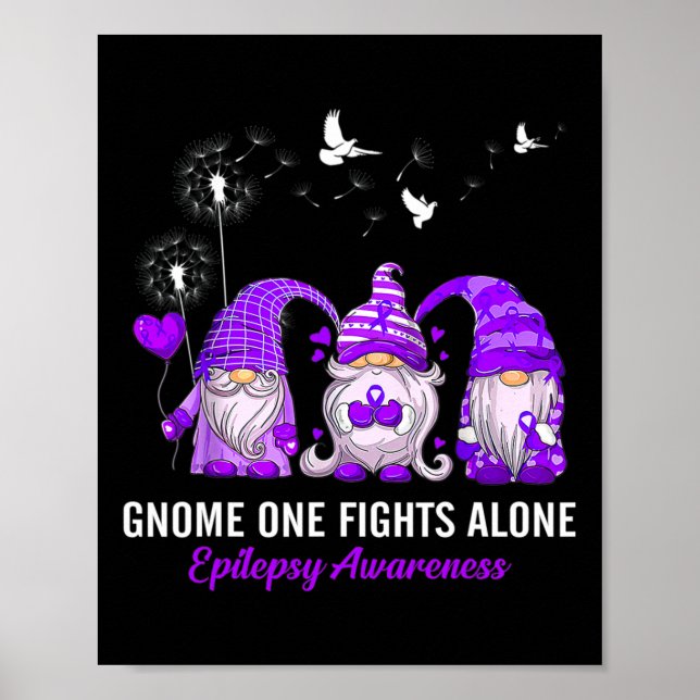 Gnomes One Fights Epilepsy Awareness Alone  Poster (Front)