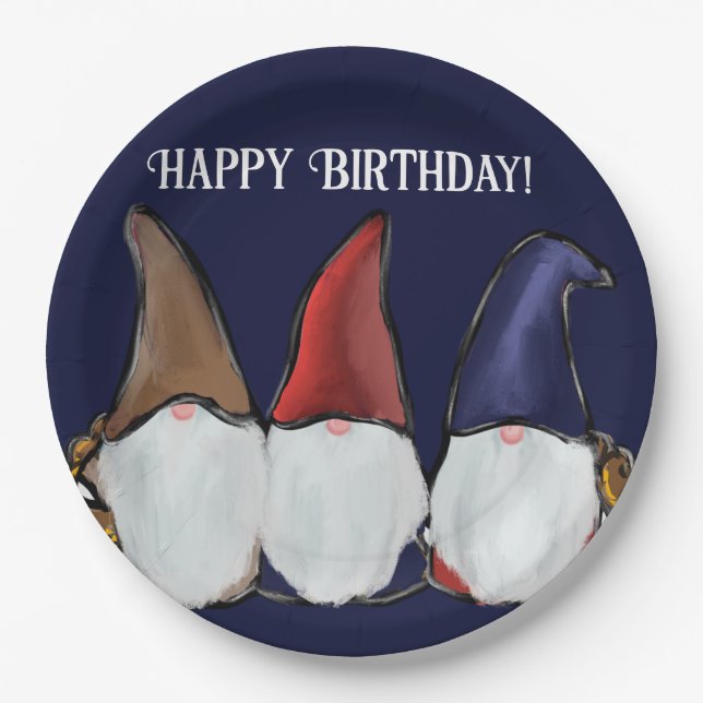  GNOMES            PAPER PLATE (Front)