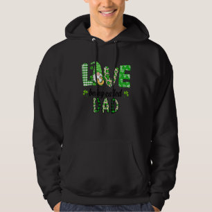 Gnomes Plaid Love Being Called Dad Fun St Patricks Hoodie