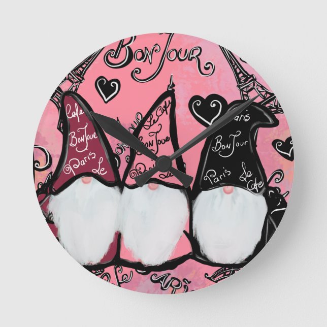  GNOMES        ROUND CLOCK (Front)