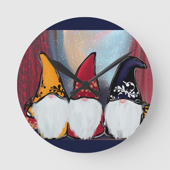  GNOMES      ROUND CLOCK (Front)