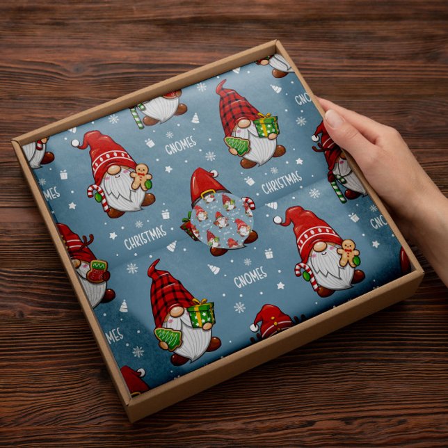 Gnomes Santa Claus | Christmas Red Tissue Paper (Creator Uploaded)