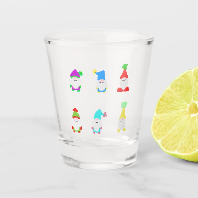 Gnomes Shot Glass (Front)
