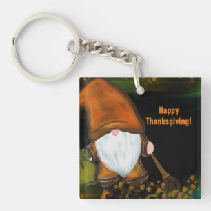 GNOMES SQUARE KEY RING