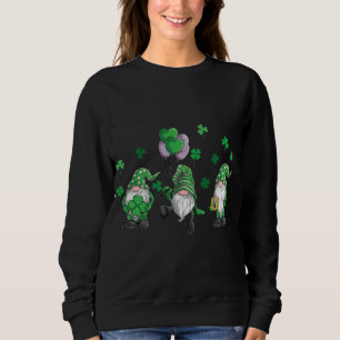 gnomes st patricks day Shamrock Irish Gnome Sweatshirt