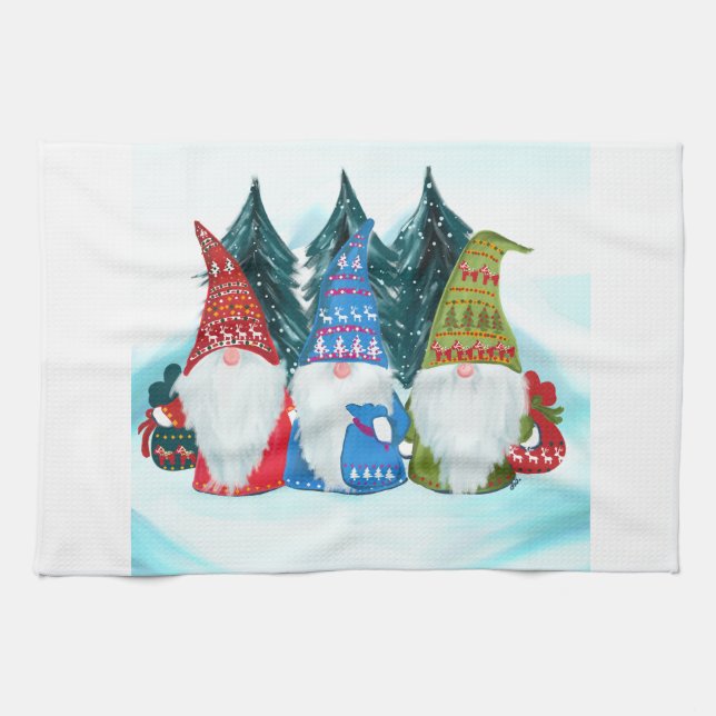 GNOMES TEA TOWEL (Horizontal)
