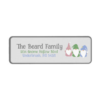 Gnomes Three Return Address Label