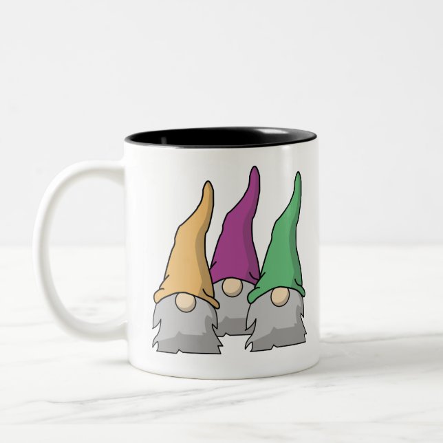 Gnomes - Tomten Two-Tone Coffee Mug (Left)