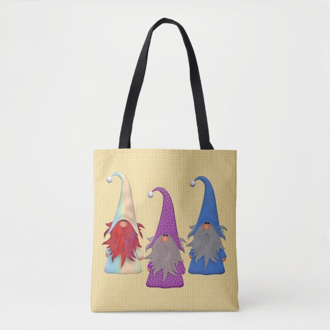 Gnomes Trio Tote Bag (Front)