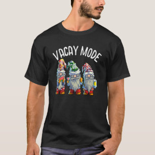 Gnomes Vacay Mode Women Summer Vacation Beach Hawa T-Shirt