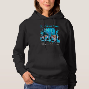 Gnomes We Wear Blue Alopecia Awareness Hoodie