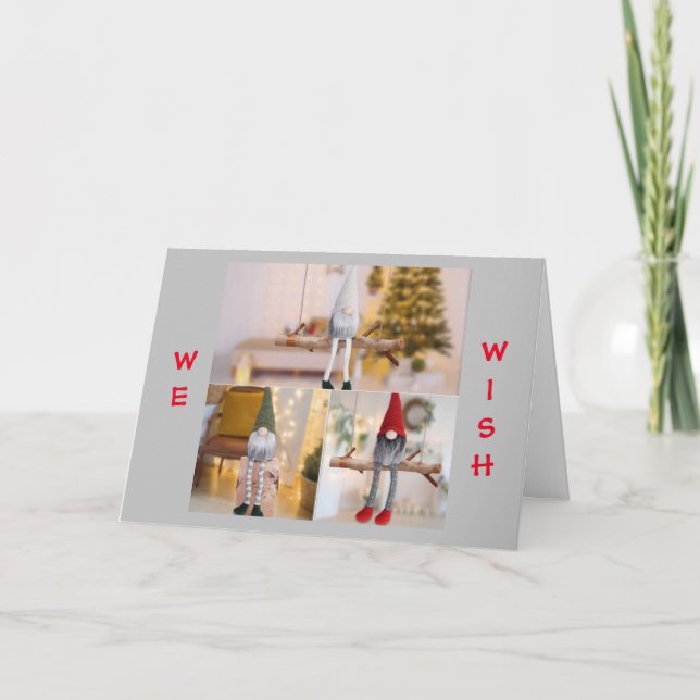 GNOMES WISH CHILD A HAPPY CHRISTMAS CARD (Front)