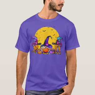 Gnomes Witch Halloween Costume Pumpkin Autumn Fall T-Shirt
