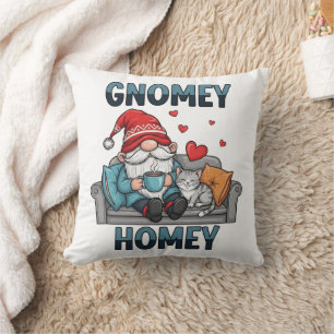 Gnomey homey gnome at home cushion