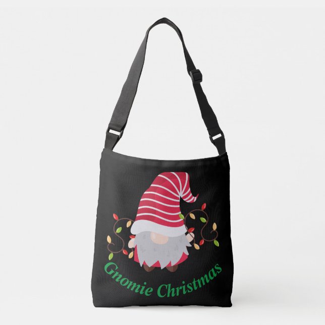 Gnomie Christmas Crossbody Bag (Front)