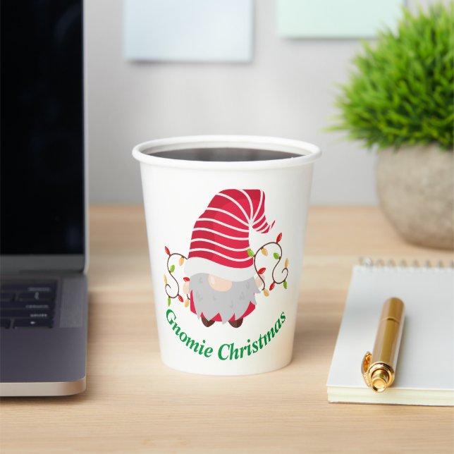  Gnomie Christmas Paper Cups (Insitu)