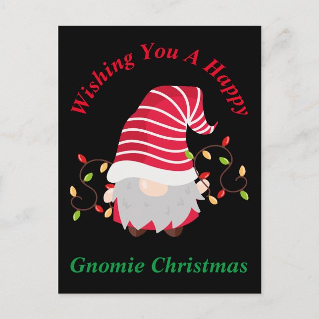 Gnomie Christmas Postcard (Front)