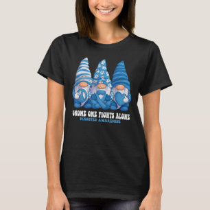 Gnomies Diabetes Awareness Month Blue Ribbon T-Shirt