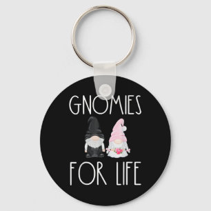 Gnomies For Life Funny Wedding Gnome Bride Groom M Key Ring