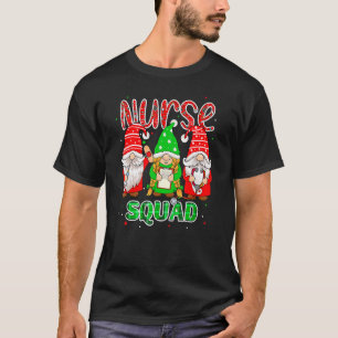 Gnomies Nurse Squad Christmas Gnome Women T-Shirt
