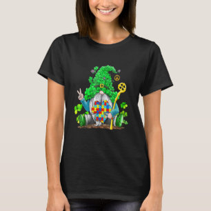 Gnomies Shamrock Autism Awareness St Patricks Day  T-Shirt