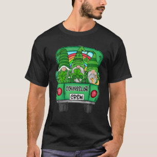 Gnomies Truck Counselor Crew Hat Shamrock Patrick' T-Shirt