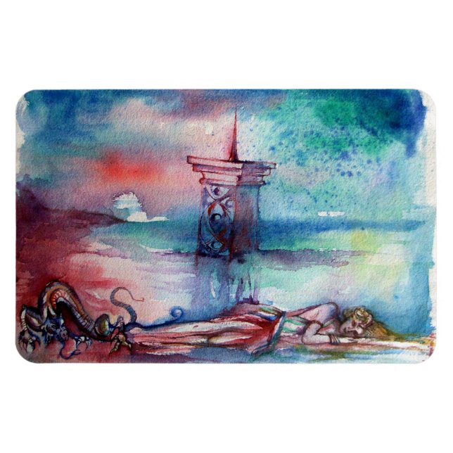 GNOMON AND LADY OF THE LAKE MAGNET (Horizontal)