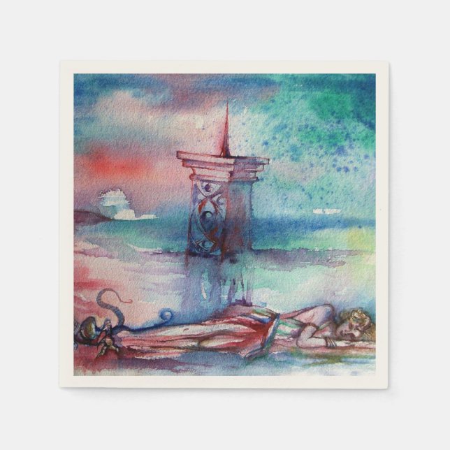 GNOMON AND LADY OF THE LAKE NAPKIN (Front)