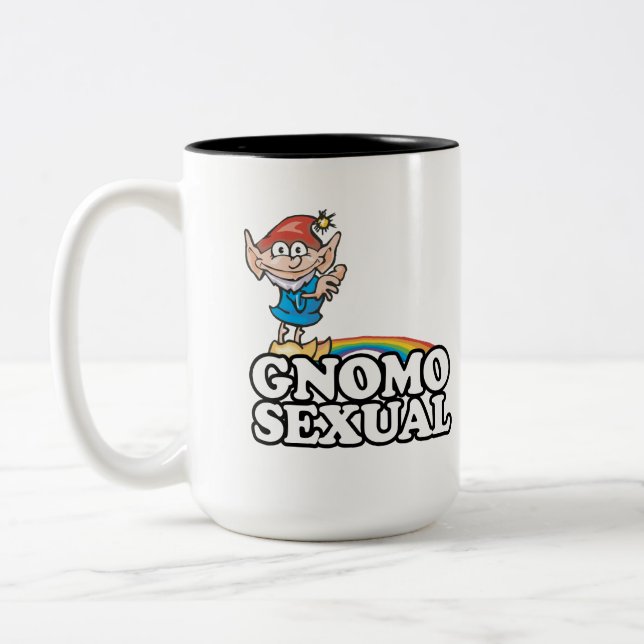 Gnomosexual Two-Tone Coffee Mug (Left)