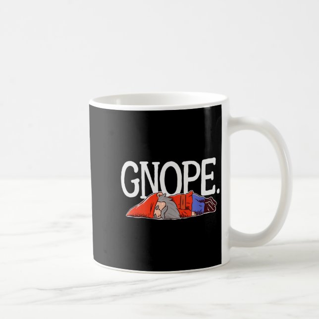Gnope Gnome Dwarf Funny Garden Elf Christmas  Coffee Mug (Right)