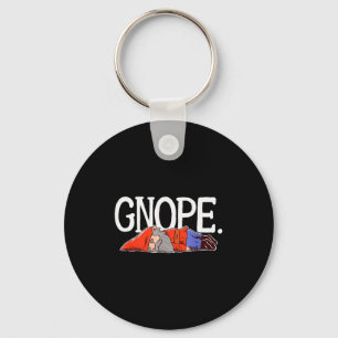 Gnope Gnome Dwarf Funny Garden Elf Christmas Key Ring