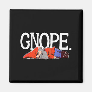 Gnope Gnome Dwarf Funny Garden Elf Christmas Magnet