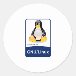 GNU/Linux Classic Round Sticker