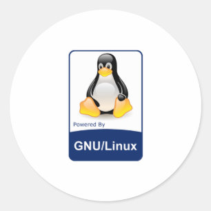 GNU/Linux Classic Round Sticker