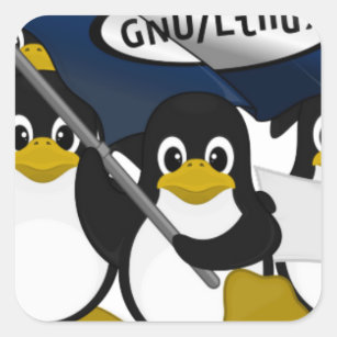 GNU/Linux! Square Sticker