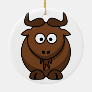 Gnu (Wildebeest) Christmas Ornament