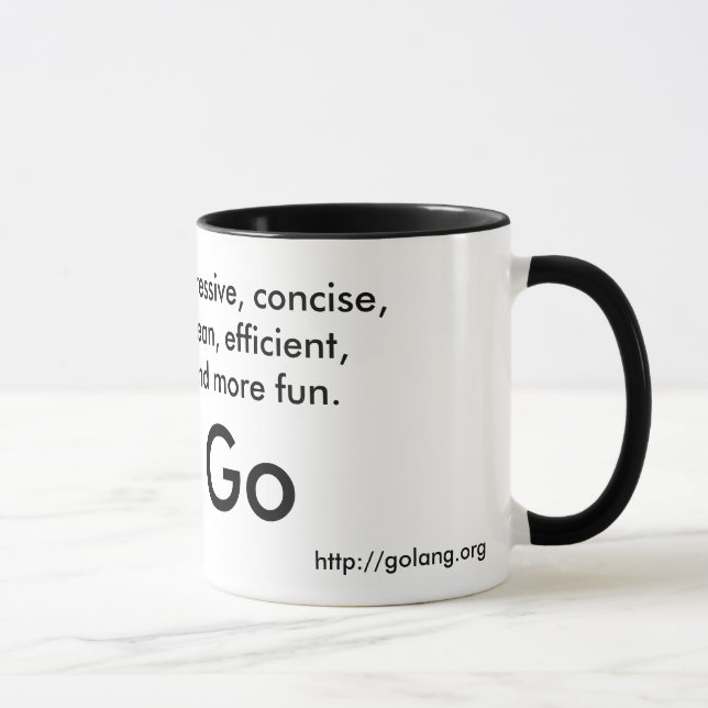 Go言語マグ Mug (Right)