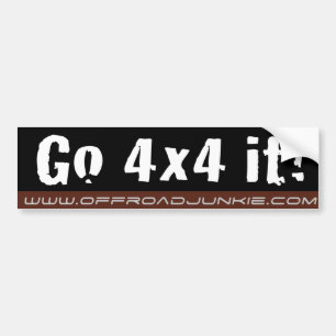 Go 4x4 It! Bumper Sticker
