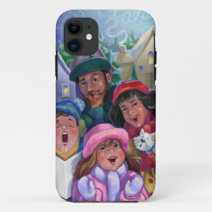 Go a Caroling Illustration iPhone 11 Case
