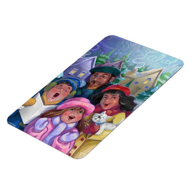 Go a Caroling Illustration Magnet (Left Side)